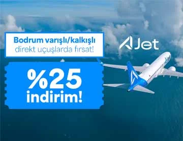 AJet ile Bodrum Uçuşlarında Fırsat!
